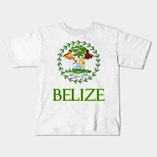 Belize - Coat of Arms Design Kids T-Shirt